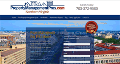 Desktop Screenshot of northernvirginiapropertymanagementpros.com